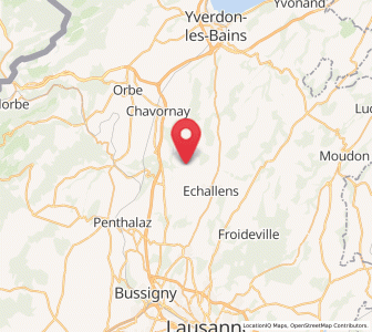 Map of Goumoens-la-Ville, Vaud