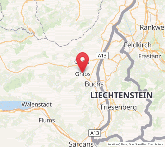 Map of Grabs, Saint Gallen