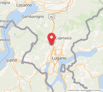 Map of Gravesano, Ticino