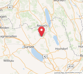 Map of Gunzwil, Lucerne