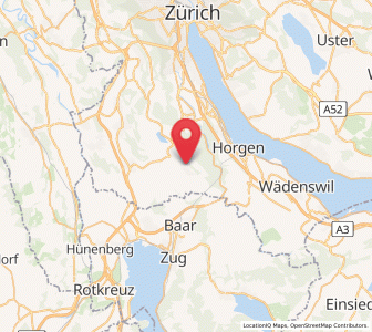 Map of Hausen am Albis / Hausen (Dorf), Zurich