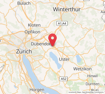 Map of Hegnau / Dammboden-Grindel, Zurich