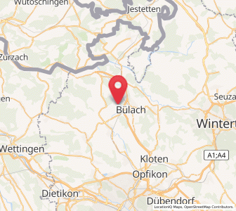 Map of Hochfelden, Zurich