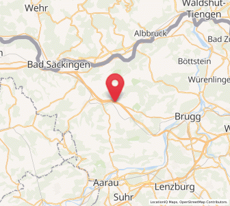 Map of Hornussen, Aargau