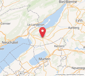Map of Anet, Bern