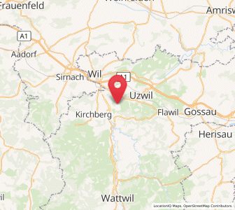 Map of Jonschwil, Saint Gallen