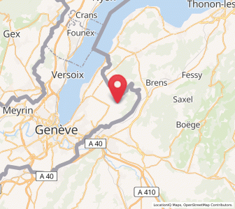 Map of Jussy, Geneva