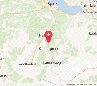 Map of Kandergrund, Bern