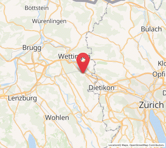 Map of Killwangen, Aargau
