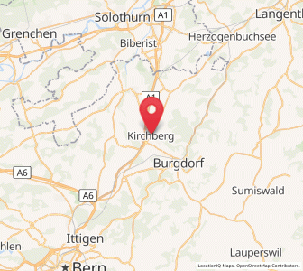 Map of Kirchberg, Bern
