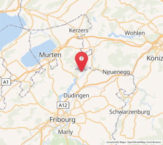 Map of Kleinbösingen, Fribourg