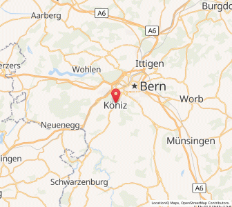 Map of Köniz, Bern