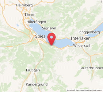 Map of Krattigen, Bern