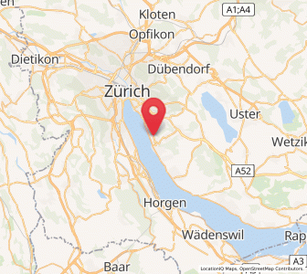 Map of Küsnacht / Goldbach, Zurich
