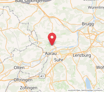 Map of Küttigen, Aargau