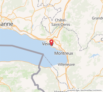 Map of La Tour-de-Peilz, Vaud