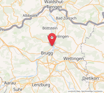 Map of Lauffohr (Brugg), Aargau