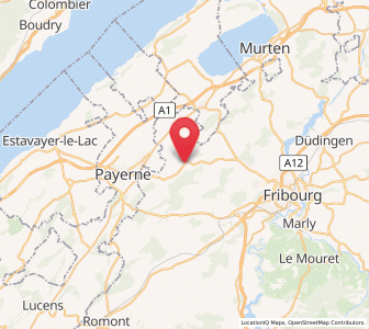 Map of Léchelles, Fribourg