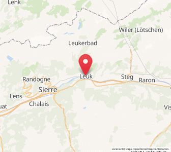 Map of Loèche, Valais
