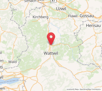 Map of Lichtensteig, Saint Gallen