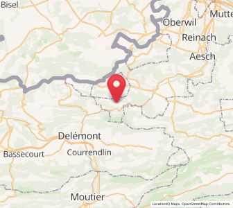 Map of Liesberg, Basel-Landschaft