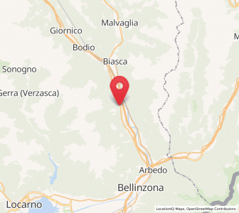 Map of Lodrino, Ticino