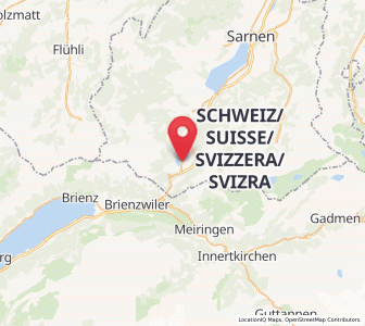 Map of Lungern, Obwalden