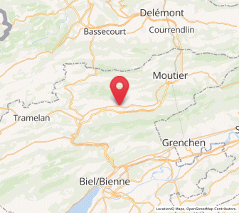 Map of Malleray-Bévilard, Bern