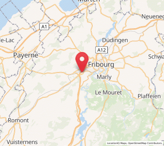 Map of Matran, Fribourg