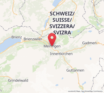Map of Meiringen, Bern