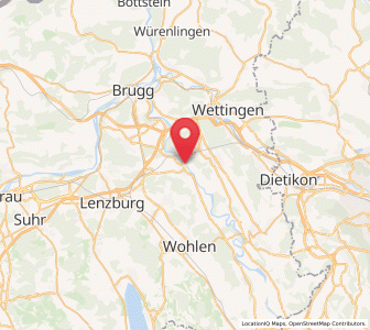 Map of Mellingen, Aargau