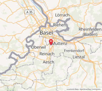 Map of Münchenstein, Basel-Landschaft