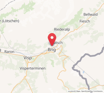 Map of Naters, Valais