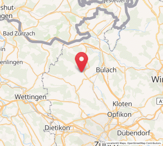 Map of Neerach, Zurich