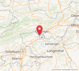 Map of Niederbipp, Bern