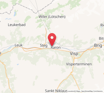 Map of Niedergesteln, Valais