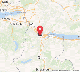 Map of Niederurnen, Glarus