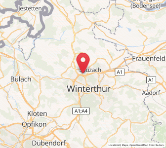 Map of Ober-Ohringen, Zurich