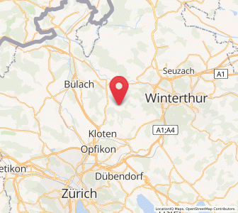 Map of Oberembrach, Zurich