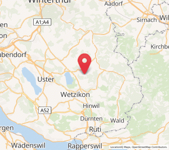Map of Oberhittnau, Zurich