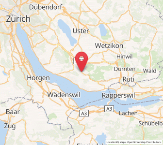 Map of Oetwil am See, Zurich