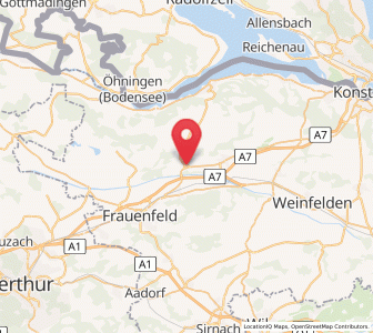 Map of Pfyn, Thurgau