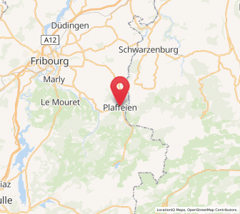 Map of Planfayon, Fribourg