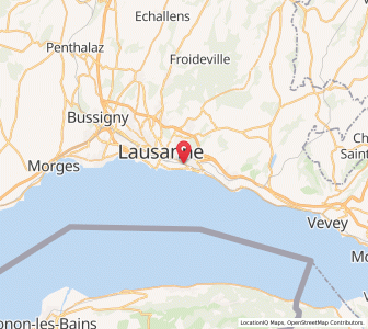 Map of Pully, Vaud