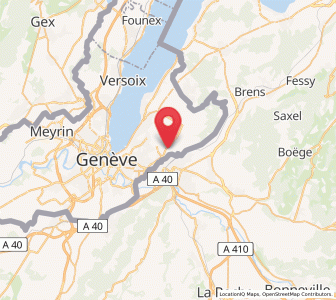 Map of Puplinge, Geneva