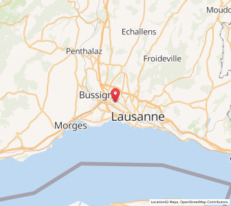Map of Renens, Vaud