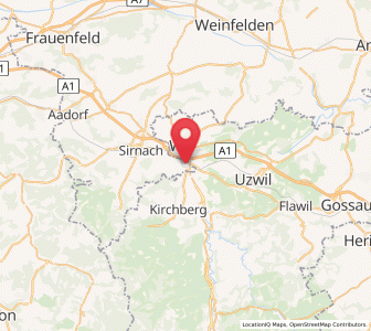 Map of Rickenbach bei Wil, Thurgau