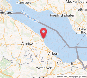 Map of Romanshorn, Thurgau