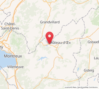 Map of Rossinière, Vaud