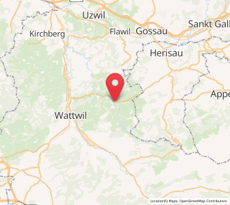 Map of Sankt Peterzell, Saint Gallen